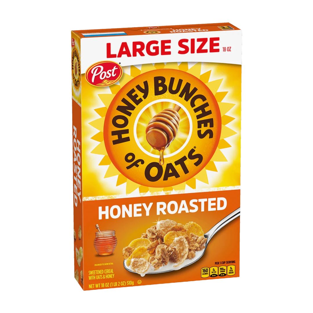 POST HBO HONEY ROAST CEREAL 12X18OZ