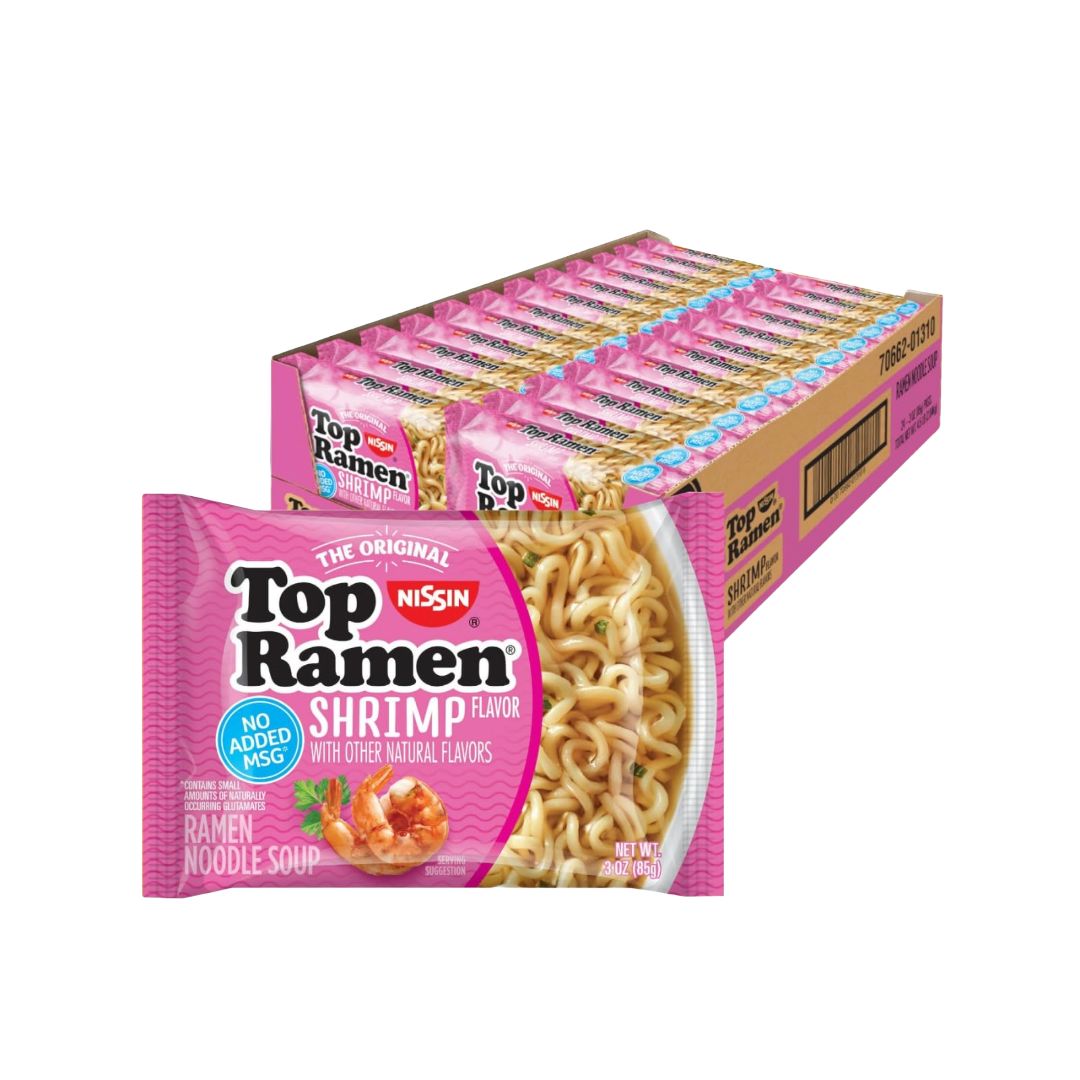 NISSIN SHRIMP NOODLE RAMEN 24X3OZ