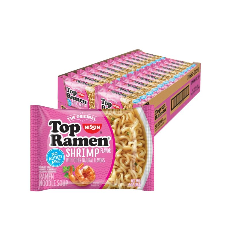 NISSIN SHRIMP NOODLE RAMEN 24X3OZ