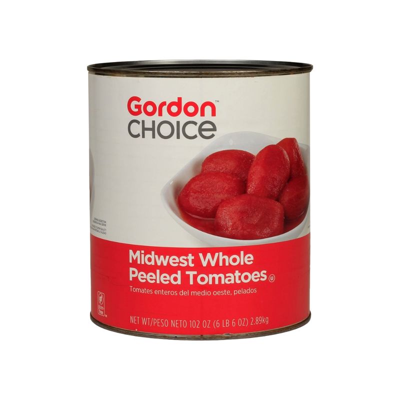 GORDON WHOLE PEELED TOMATO 6X105OZ