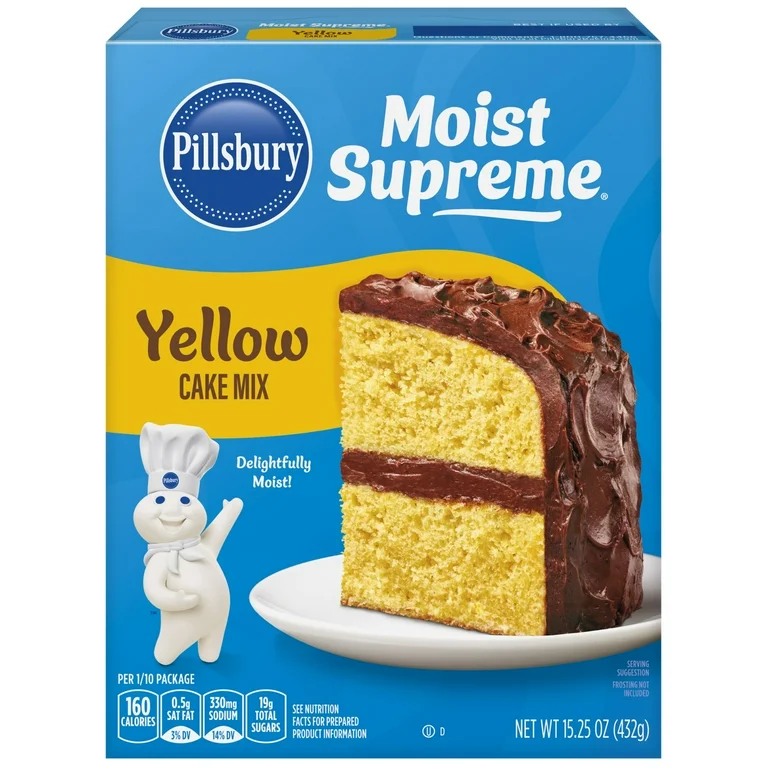PILLSBURY YELLOW CAKE MIX 12X15.25OZ