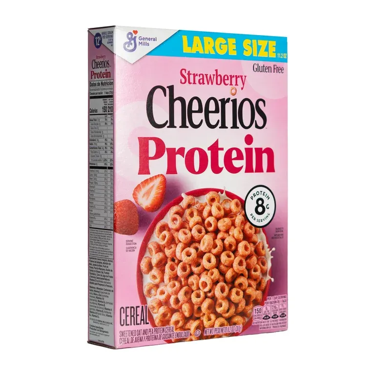 G-MILLS CHEERIOS  PROTEIN STRAWBERRY CEREAL 12X11.2OZ