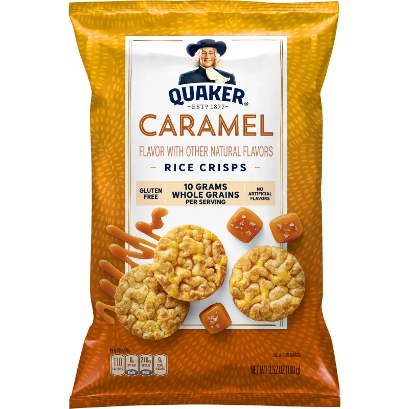 D-QUAKER CARAMEL RICE CRISP 12X3.52OZ