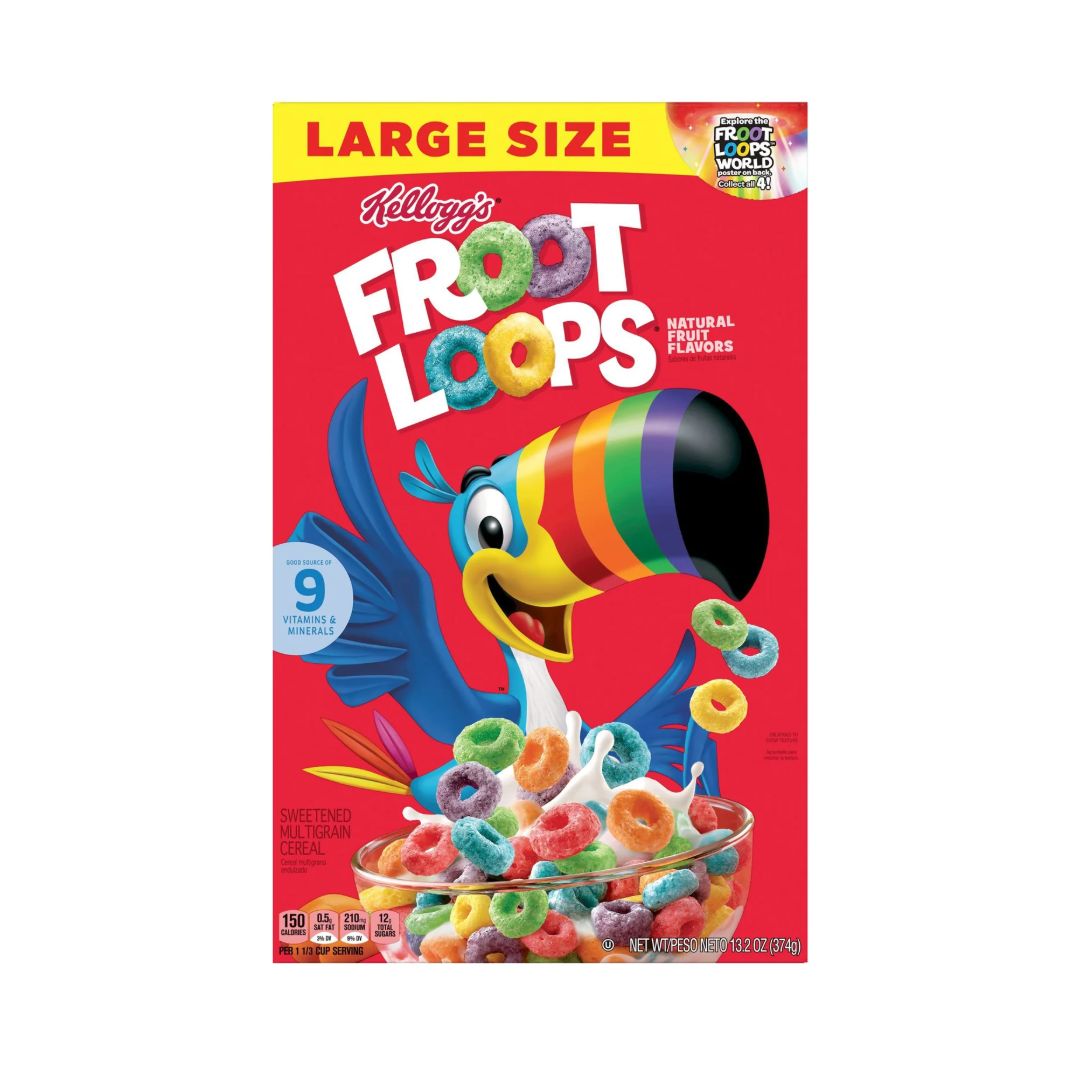 KELLOGG'S FROOT LOOPS CEREAL 10X13.2OZ