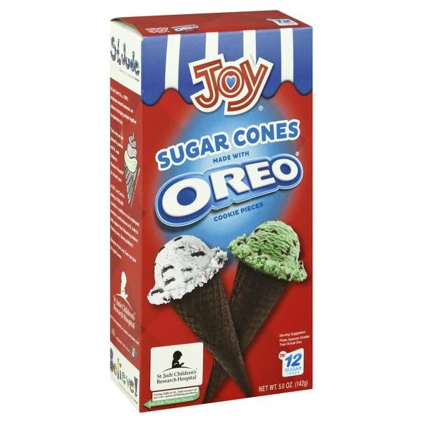 JOY OREO SUGAR CONES 12X12OZ