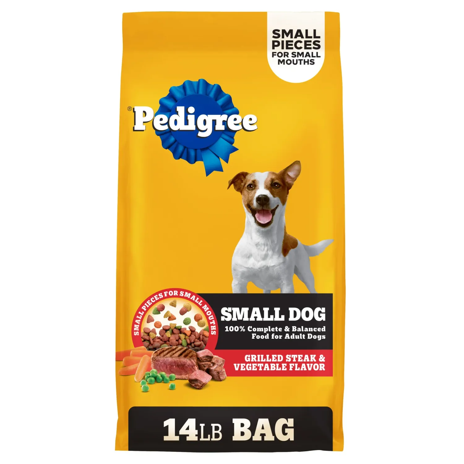 PEDIGREE SMALL DOG STEAK &amp; VEGETABLE FLAVOR 14#