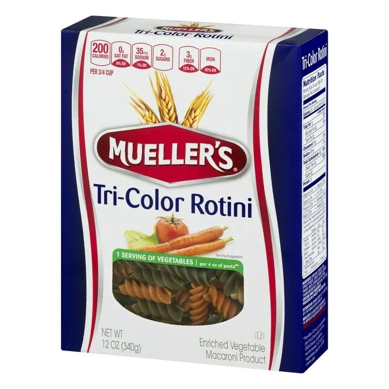 MUELLER'S TRI-COLOR ROTTINI 12X12OZ