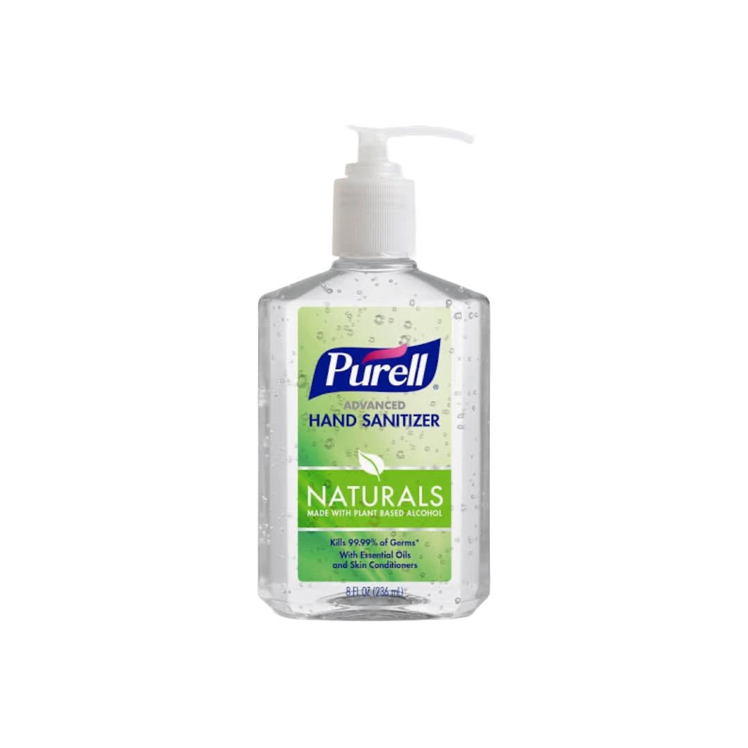 PURELL NATURAL HAND SANITIZER 12X8OZ