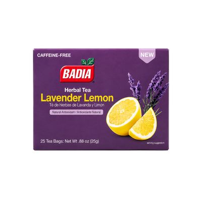 BADIA LAVENDER LEMON HERBAL TEA 10X25CT