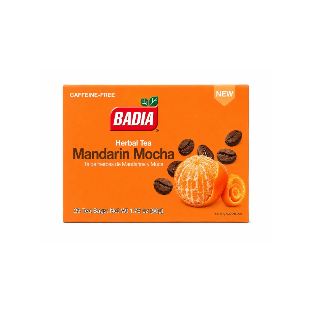 BADIA MANDARIN MOCHA HERBAL TEA 10X25CT
