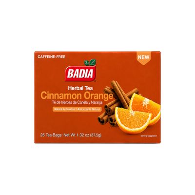 BADIA CINNAMON ORANGE HERBAL TEA 10X25CT