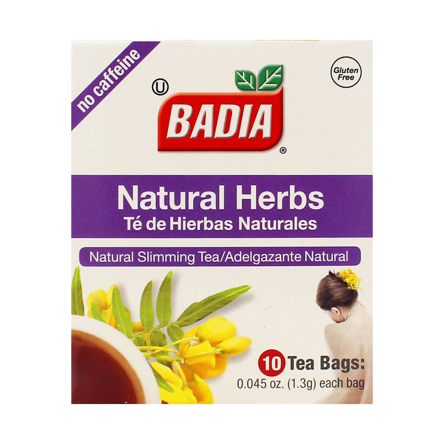 BADIA NATURAL HERBS TEA BAGS 20X10CT