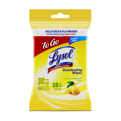 LYSOL DISINFECTING WIPES LEMON &amp; LIME BLOSSOM (FP) 24X15CT