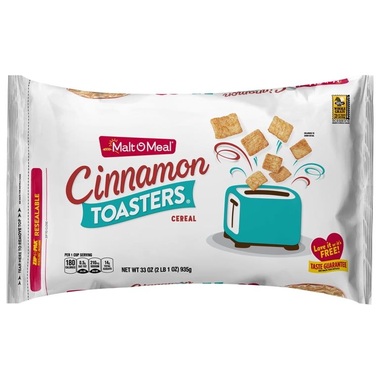 MALT-O-MEAL CINNAMON TOASTERS CEREAL 8X33OZ
