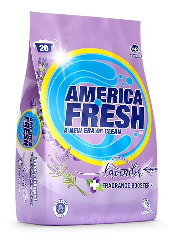AMERICA FRESH POWDER DETERGENT LAVENDER 4X5KG