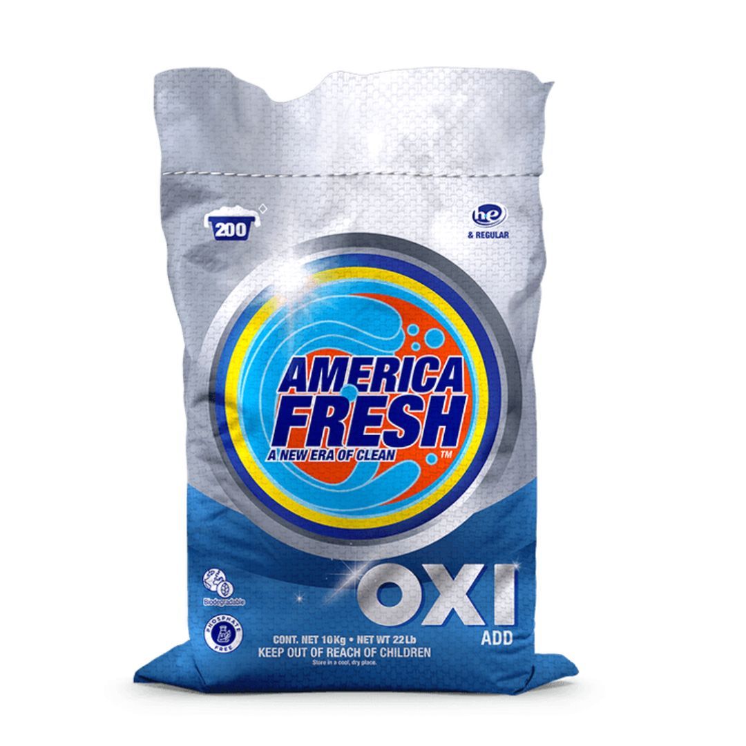 AMERICA FRESH POWDER DETERGENT ROSES &amp; OXY 1X10KG