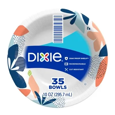 DIXIE PAPER BOWLS 10OZ 8X35CT