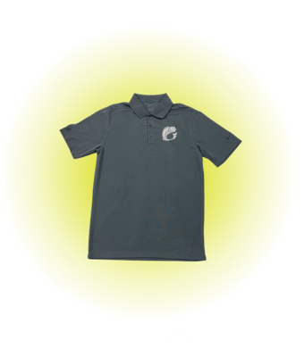 Grey Short Sleeve Polo Shirt