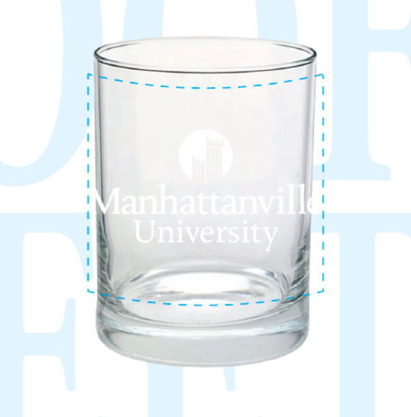 UNIVERSITY 14OZ ETCHED GLASS TUMBLER