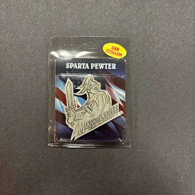 PEWTER CAR EMBLEM - MANHATTANVILLE VAL