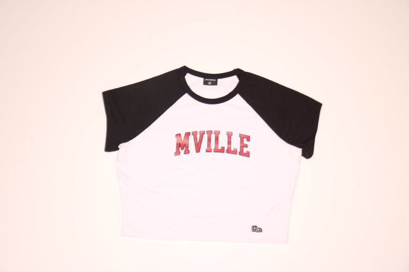 H&amp;V HOME RUN TEE - WHITE &amp; BLACK