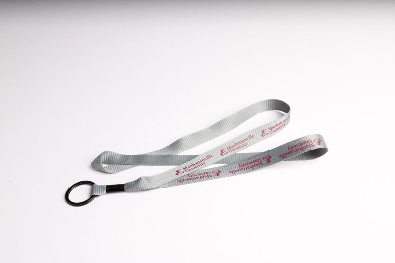 UNIVERSITY GREY SPLIT RING LANYARD