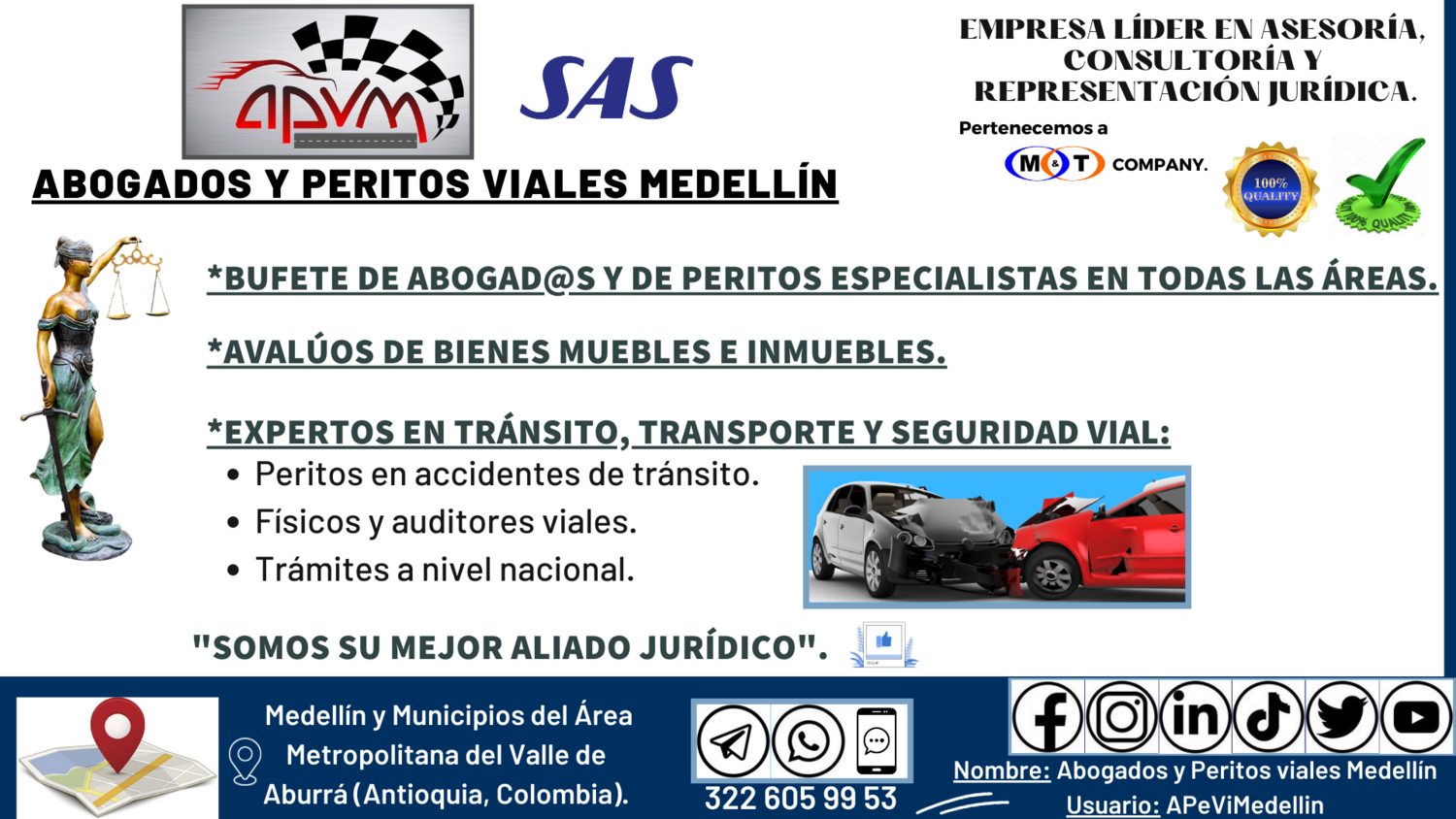 02. ​PORTAFOLIO DE SERVICIOS DEL BUFETE DE ABOGADOS Y DE PERITOS VIALES MEDELLÍN S.A.S.