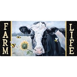 HOLSTEIN COW MINI MAT INSERT