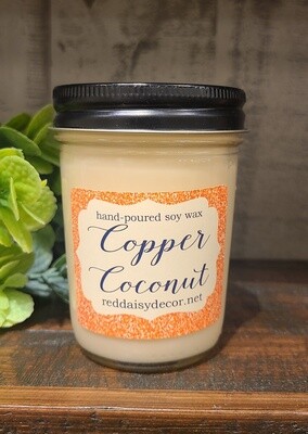 COPPER COCONUT CANDLE