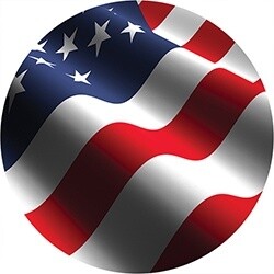 CAR COASTER AMERICAN FLAG