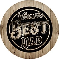 BEST DAD WOOD CAR COASTER