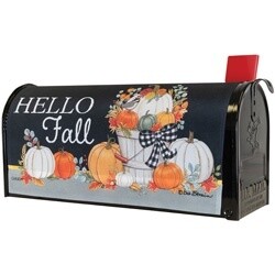 AUTUMN BUCKET MAILBOX COVER