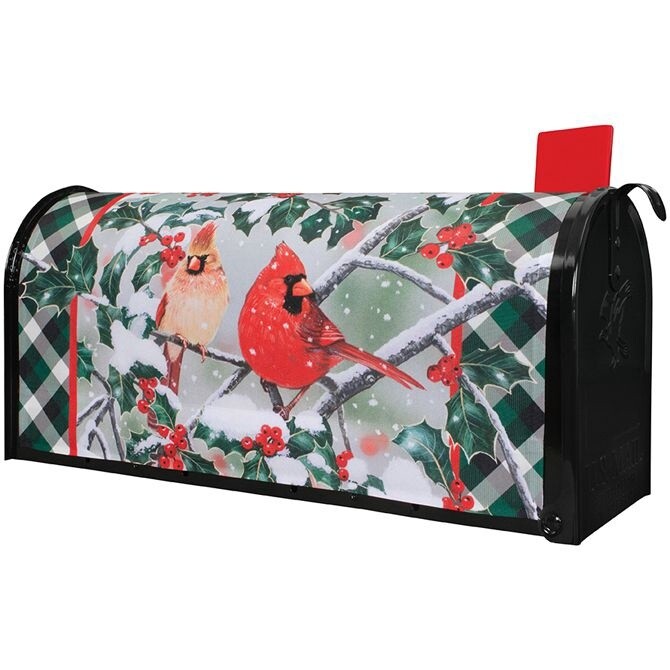 MAILBOX COVER-CARDINALS/HOLL