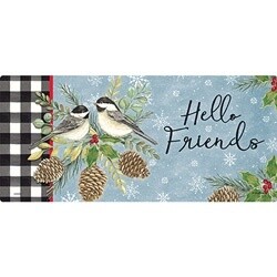 WINTER CHICKADEE MINI MAT INSERT