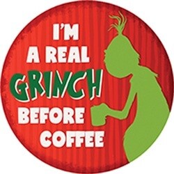 GRINCH BEFORE COFFEE CAR COASTER