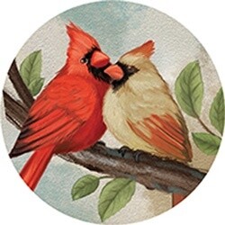 CAR COASTER CARDINAL COUPLE