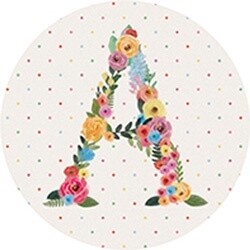 CAR COASTER FLORAL A