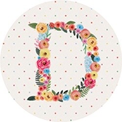 CAR COASTER FLORAL D