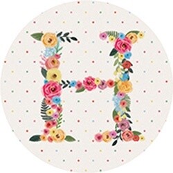CAR COASTER FLORAL H