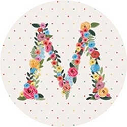 CAR COASTER FLORAL M
