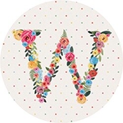CAR COASTER FLORAL W