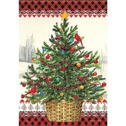 GARDEN FLAG WOODLAND TREE