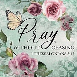 4&quot; SQUARE COASTER PRAY WITHOUT