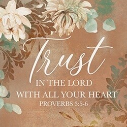 4&quot; SQUARE COASTER TRUST THE LORD