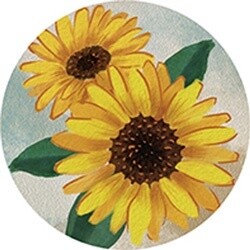 CAR COASTER SUNFLOWER