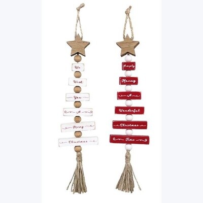 CHRISTMAS TREE SHAPE ORNAMENT WALL DECOR