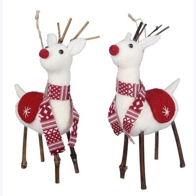 WOOL/FELT HANDMADE REINDEER