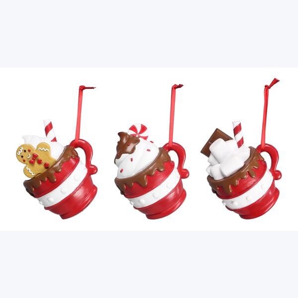 RESIN COCOA MUG ORAMENT