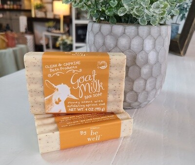 GOATS MILK &amp; HONEY/APRICOT SHELL 4 OZ BAR