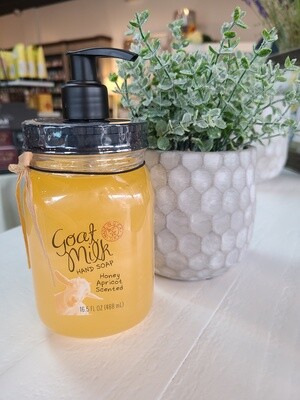 GOAT MILK HONEY APRICOT LIQUID HAND SOAP 16.5OZ